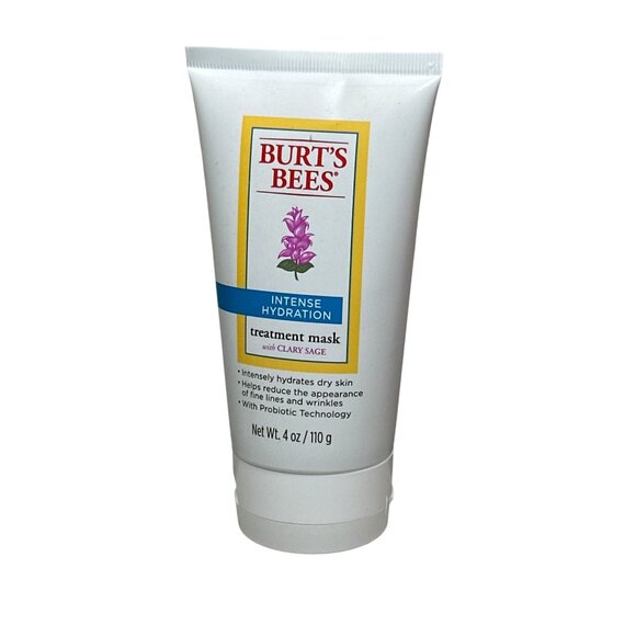 Burts Bees Intense Hydration Treatment Mask 4 Oz With Clary Sage - Picture 1 of 2